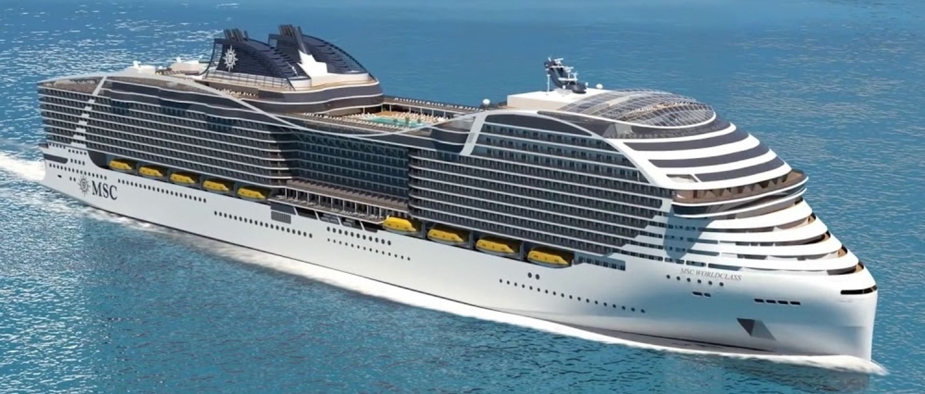 A photo of the MSC World Europa cruise ship
